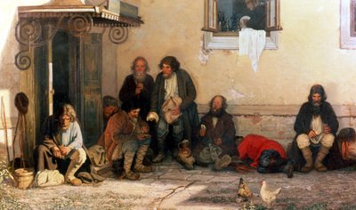 Dinner at the Zemstvo, 1872 by Grigori Grigorievich Mjasoedov